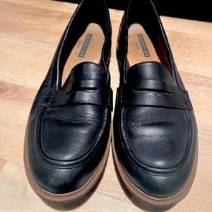 Clarks penny loafers